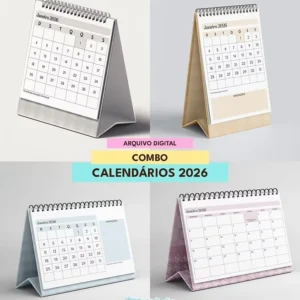 COMBO Calendários de Mesa 2026