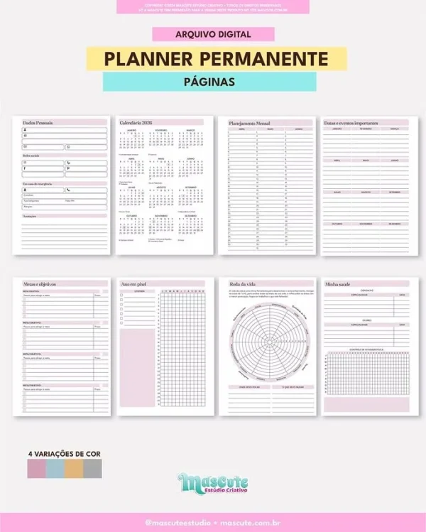 Planner Permanente – A5 Horizontal - Imagem 5
