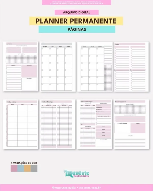 Planner Permanente – A5 Vertical - Imagem 4