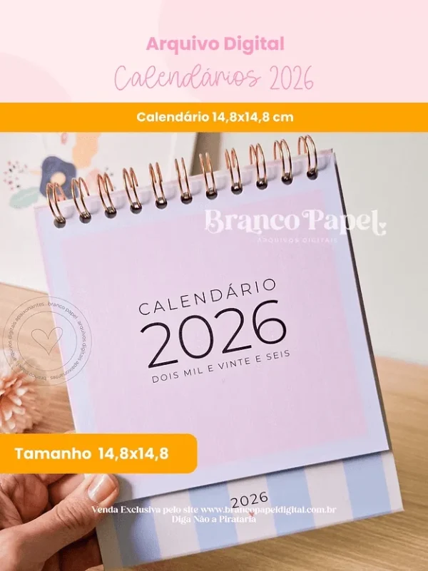 Calendários 2026 (Branco Papel) - Imagem 5