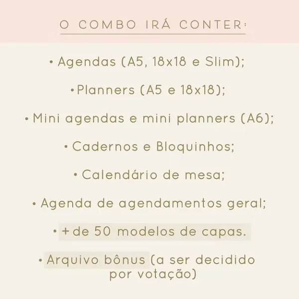 Combo Encadernação | 2026 (Papel Sorriso) - Imagem 2