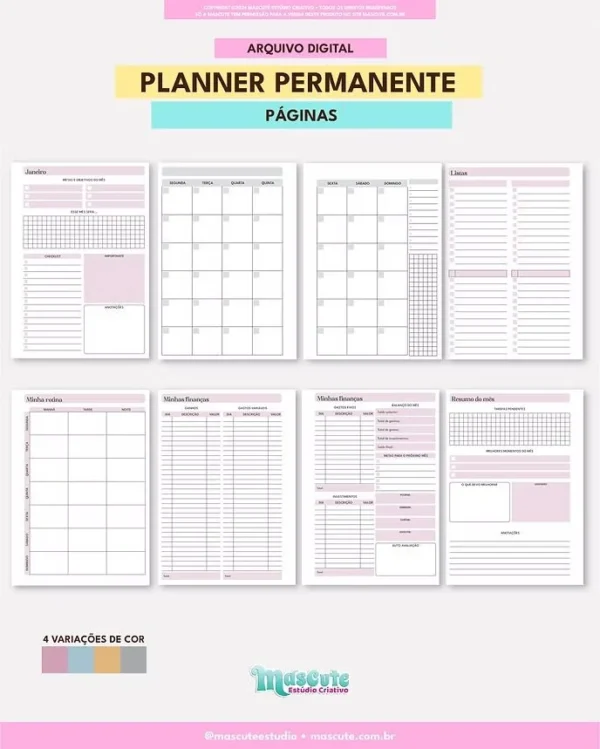 Planner Permanente – A5 Horizontal - Imagem 4