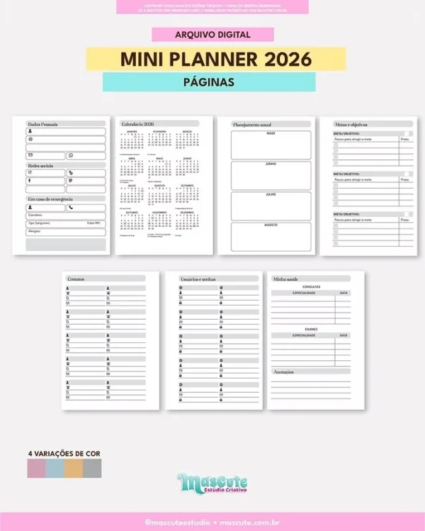 Mini Planner 2026 - A6 - Imagem 5