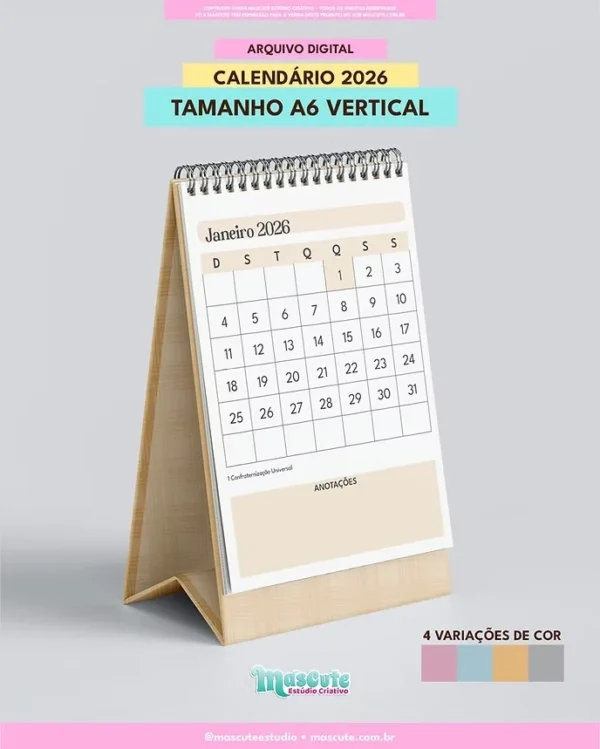 COMBO Calendários de Mesa 2026 - Imagem 8