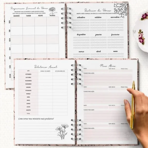Planner da Pioneira SET2025 a AGO2026 e Planner 2026 Completo (Bicho Papel) - Imagem 3