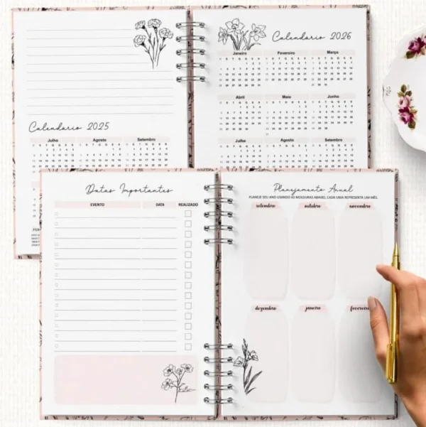Planner da Pioneira SET2025 a AGO2026 e Planner 2026 Completo (Bicho Papel) - Imagem 4