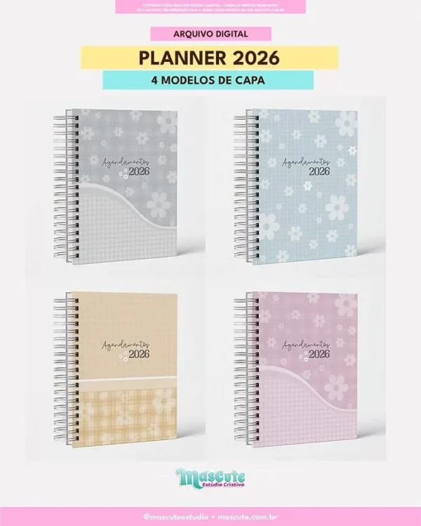 Planner Datado 2026 – A5 Horizontal - Imagem 3