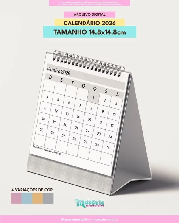 COMBO Calendários de Mesa 2026 - Imagem 5