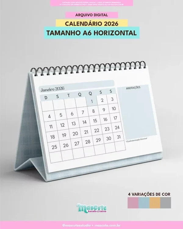 COMBO Calendários de Mesa 2026 - Imagem 6