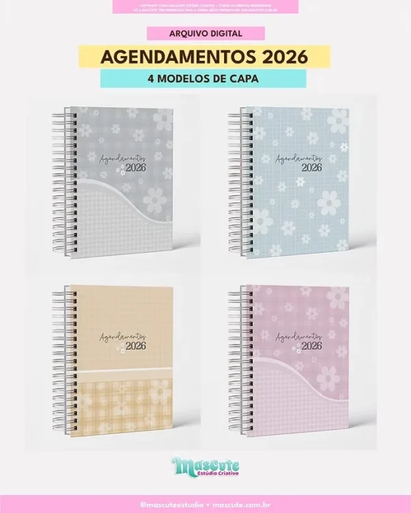 Agendamentos Datada 2026 – A5 1DPP - Imagem 6