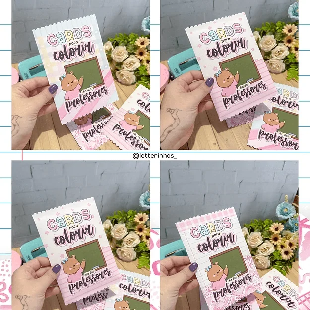 Cards para Colorir | Professores (Letterinhas) - Imagem 2