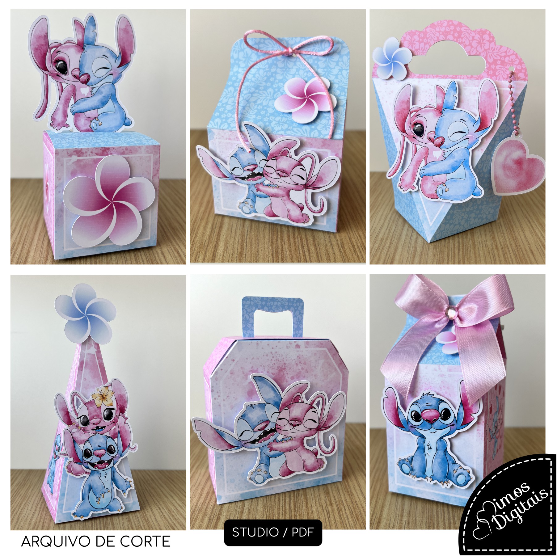 STITCH E ANGEL - Kit Festa Pronta