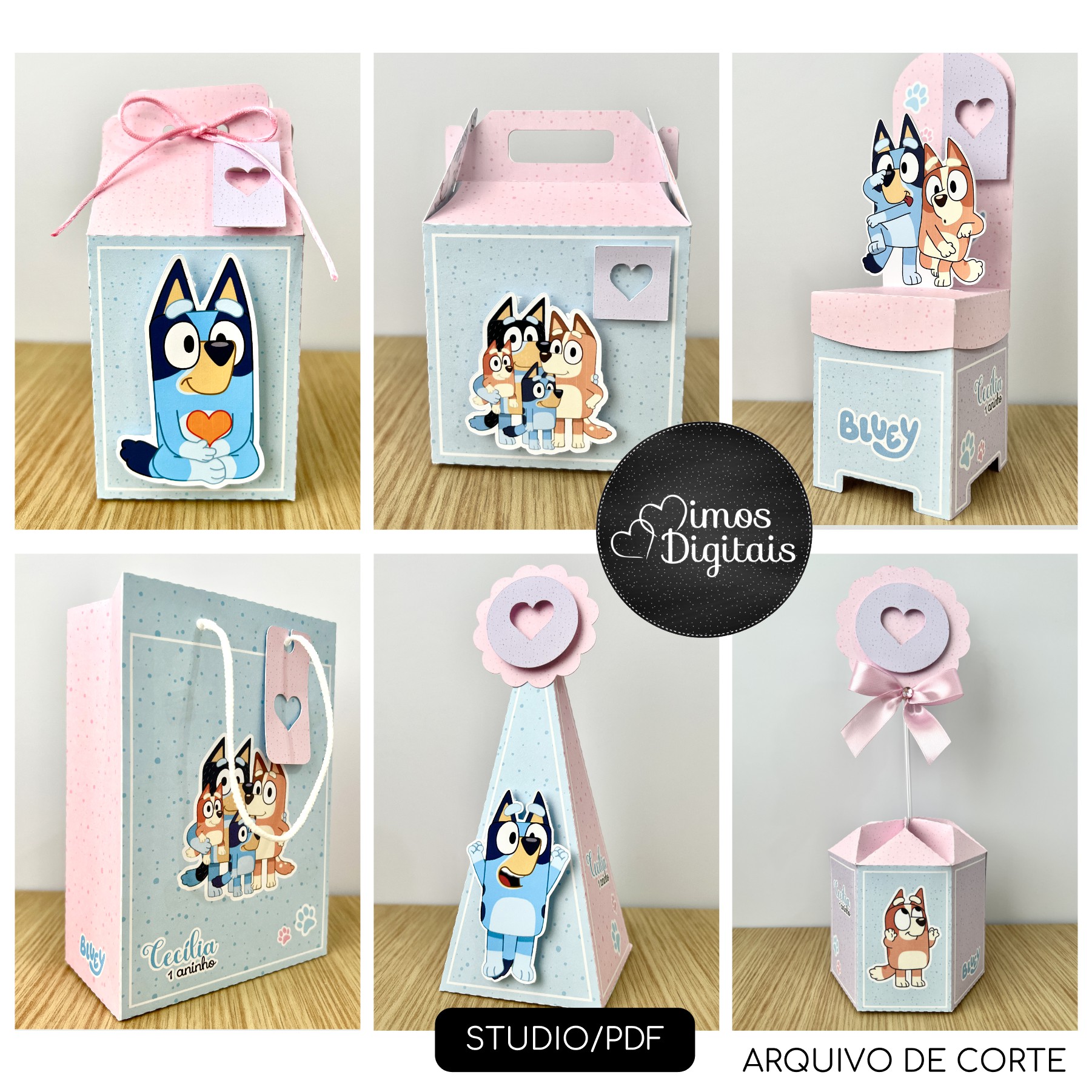 BLUEY  MENINA - Kit Festa Pronta