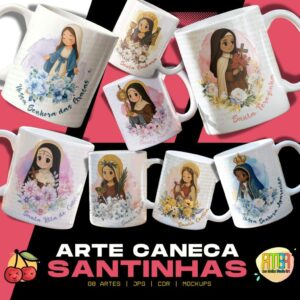 Santinhas V1 – Artes para Caneca