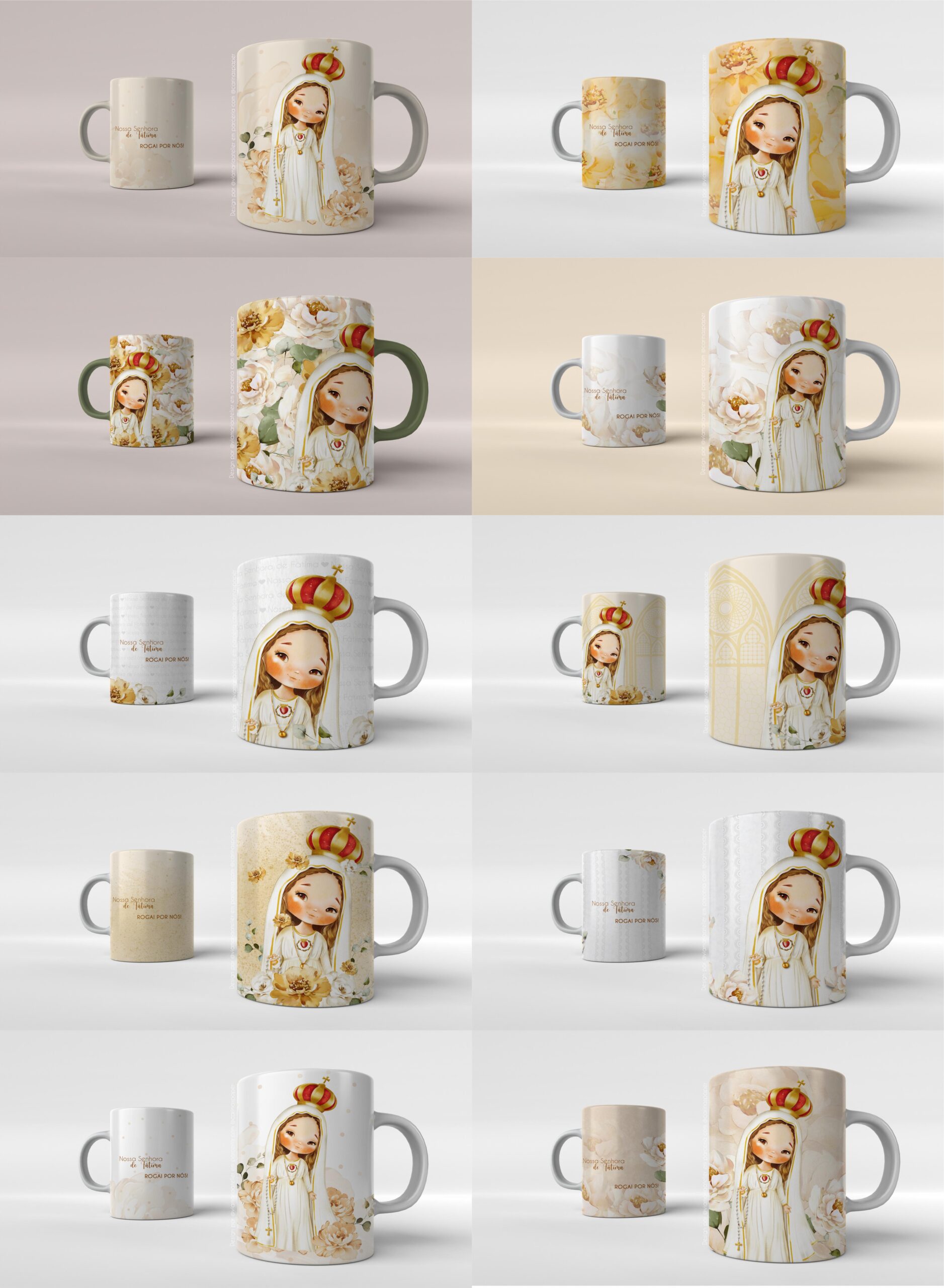 10 Artes para canecas N. Senhora de Fátima - Imagem 2