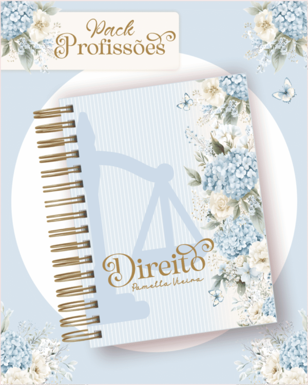 Profissões 2026: Floral Azul (Pamella)