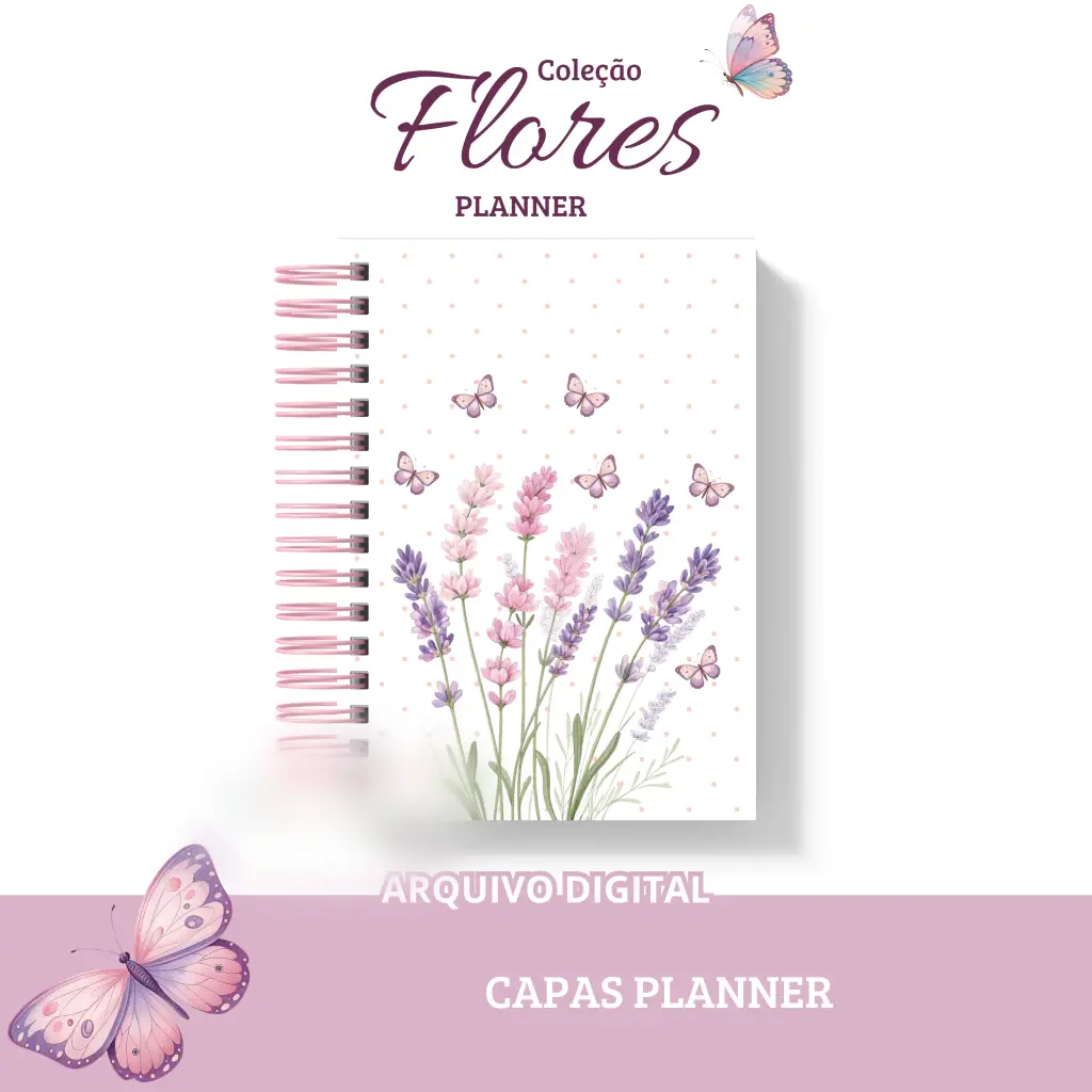 Combo Miolo + Capa Planner 2026 - Arquivo Digital - ARTES DA VIVI