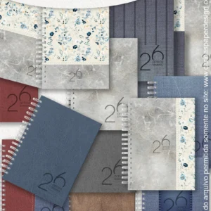 Combo 13 capas A5 para Agenda Office Semanal 2026 - Carinas Papers