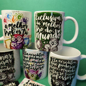 Artes para Canecas e azulejos Professores 2025 (Abacaxi Sublimatico)