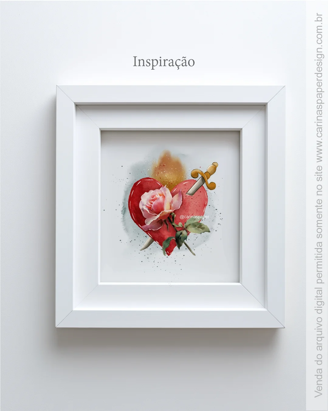 Kit Digital Ilustrações Sagrado Coração: Maria e Jesus - Imagem 7