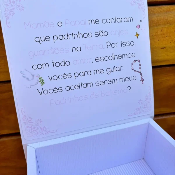 Arquivo Caixa Batizado Padrinhos - Arquivos Gritti - Imagem 6