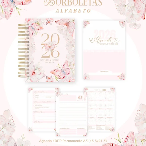 Arquivo Agenda Alfabeto Borboletas - Pamella - Imagem 8