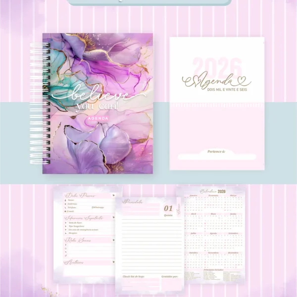 Arquivo Agenda Believe You Can - Pamella - Imagem 4