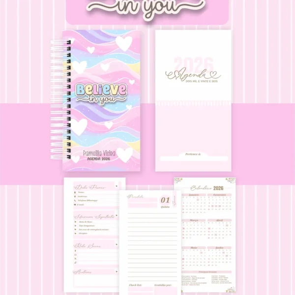 Arquivo Agenda Believe In You - Pamella - Imagem 6