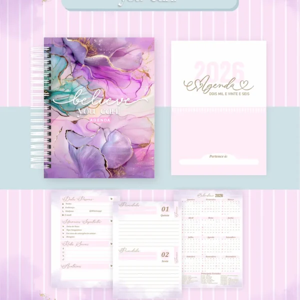 Arquivo Agenda Believe You Can - Pamella - Imagem 3