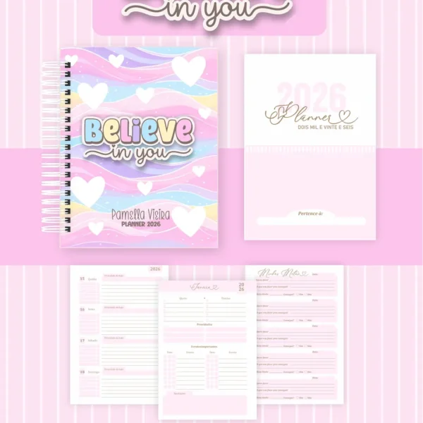 Arquivo Agenda Believe In You - Pamella - Imagem 5