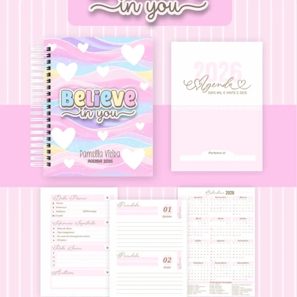 Arquivo Agenda Believe In You - Pamella - Imagem 4