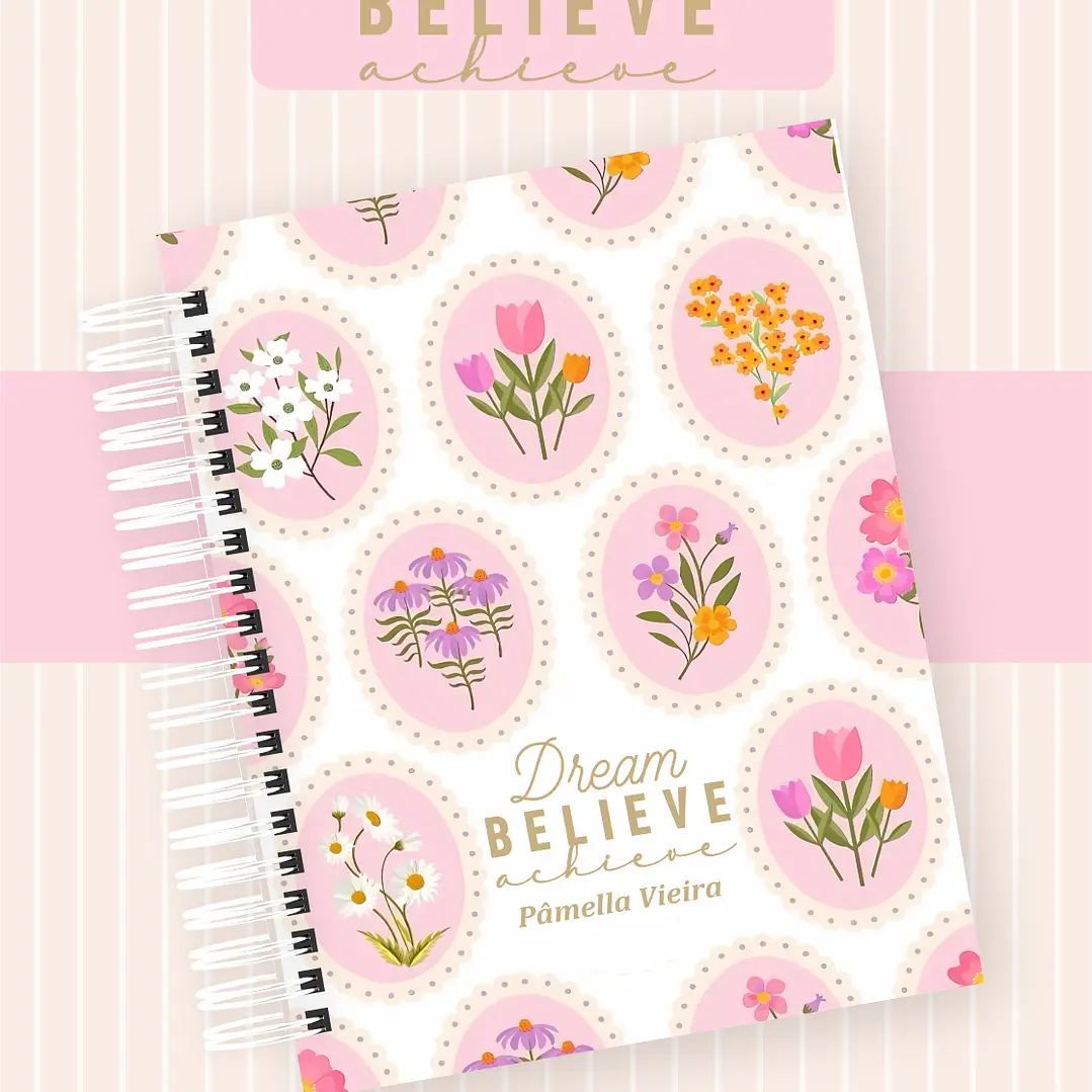 Arquivo Agenda Dream Believe Achieve - Pamella