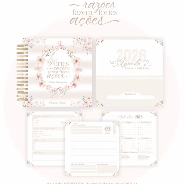 rquivo Agenda Lettering Clean - Pamella - Imagem 4