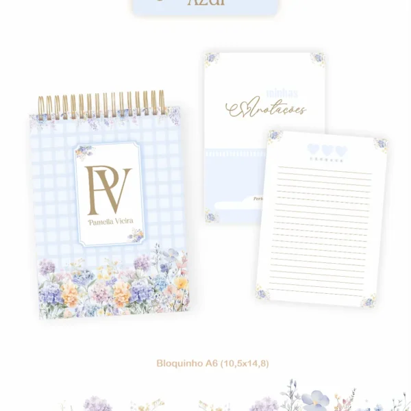 Arquivo Agenda Garden Azul - Pamella - Imagem 5