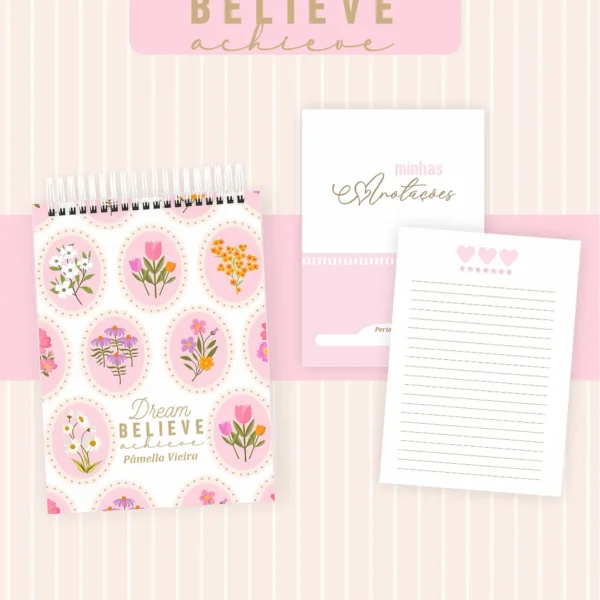 Arquivo Agenda Dream Believe Achieve - Pamella - Imagem 4
