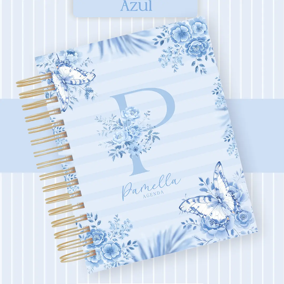 Arquivo Agenda Borboleta Azul - Pamella