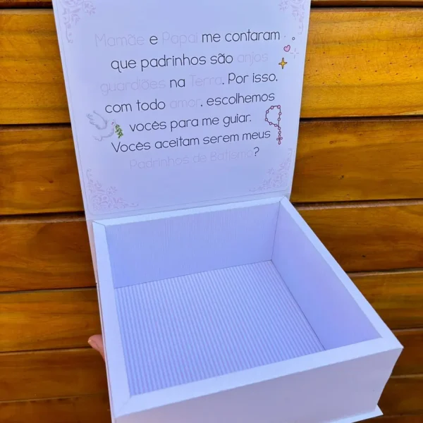 Arquivo Caixa Batizado Padrinhos - Arquivos Gritti - Imagem 4