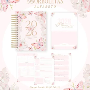 Arquivo Agenda Alfabeto Borboletas - Pamella
