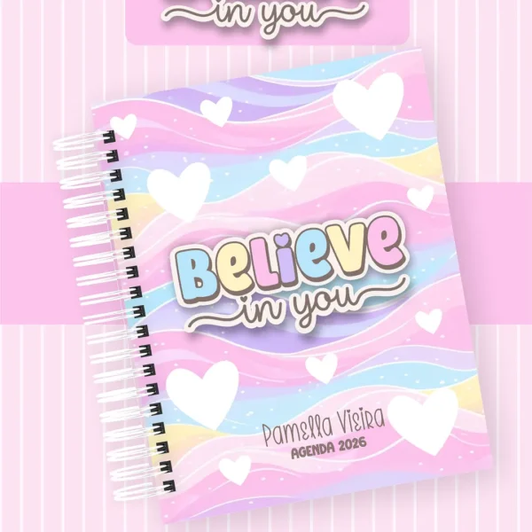 Arquivo Agenda Believe In You - Pamella