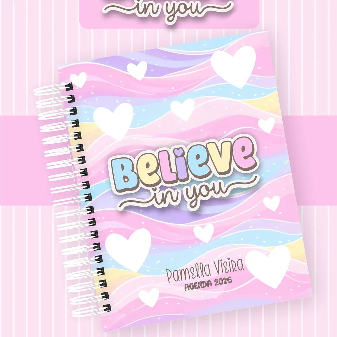 Arquivo Agenda Believe In You - Pamella