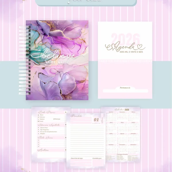 Arquivo Agenda Believe You Can - Pamella - Imagem 6