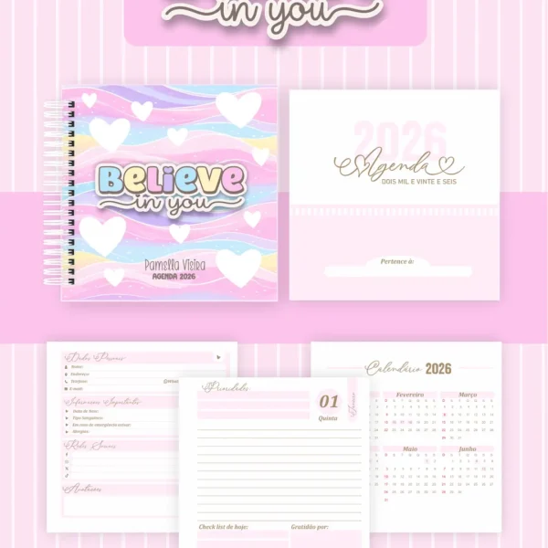 Arquivo Agenda Believe In You - Pamella - Imagem 8