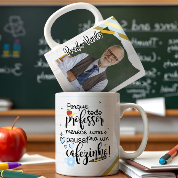 Artes Caneca Dia dos Professores 2025 - ADILSON - Imagem 4