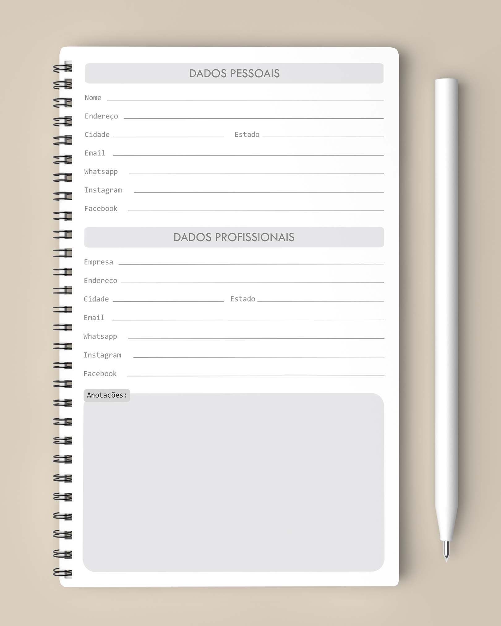 Kit Agendamento Semanal 2026 de 15 em 15 minutos em 3 Cores (Bicho Papel) - Imagem 6