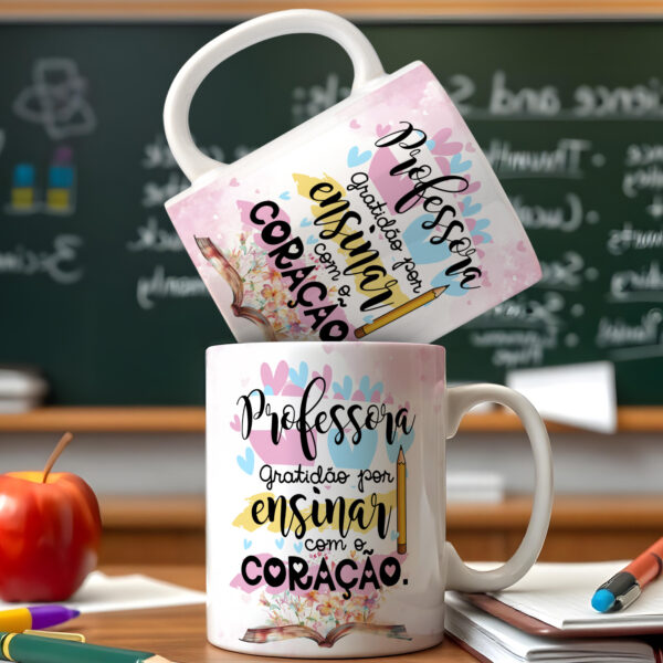 Artes Caneca Dia dos Professores 2025 - ADILSON - Imagem 5