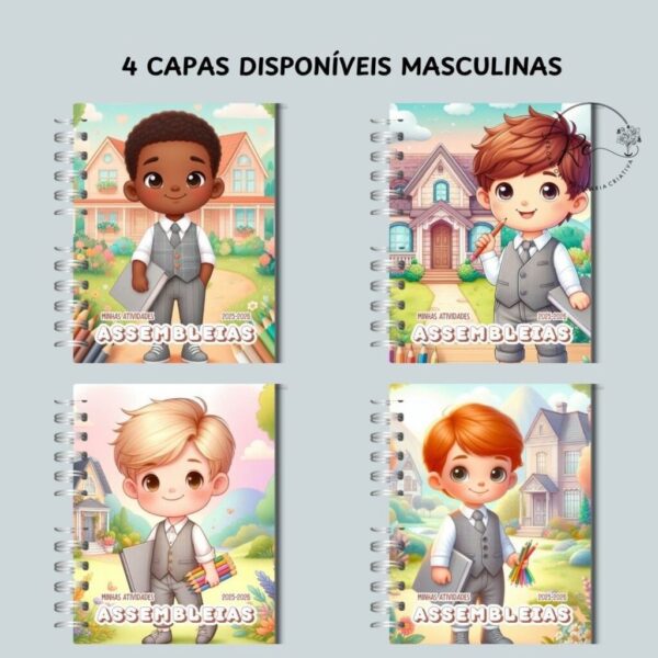 Kit Caderno Infantil Atividades Assembleias 2025 |2026 (Re Castori) - Imagem 4