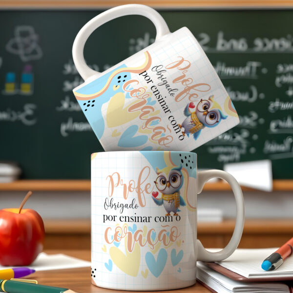 Artes Caneca Dia dos Professores 2025 - ADILSON - Imagem 9