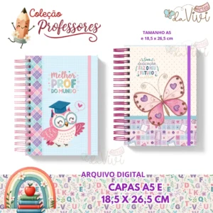 Capas A5 e 18,5 x 26,5 cm Professores