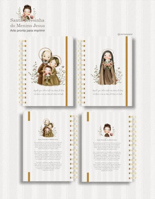 kit Digital Ilustrações Santa Teresinha 3 - Carinas - Imagem 6