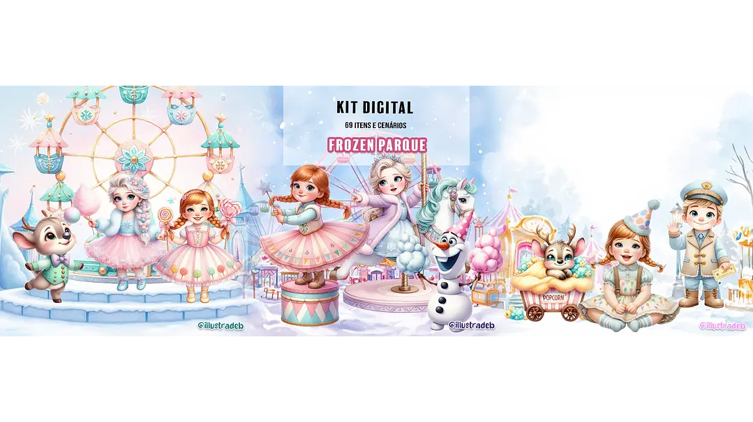 Kit Digital Frozen Parque - Imagem 2